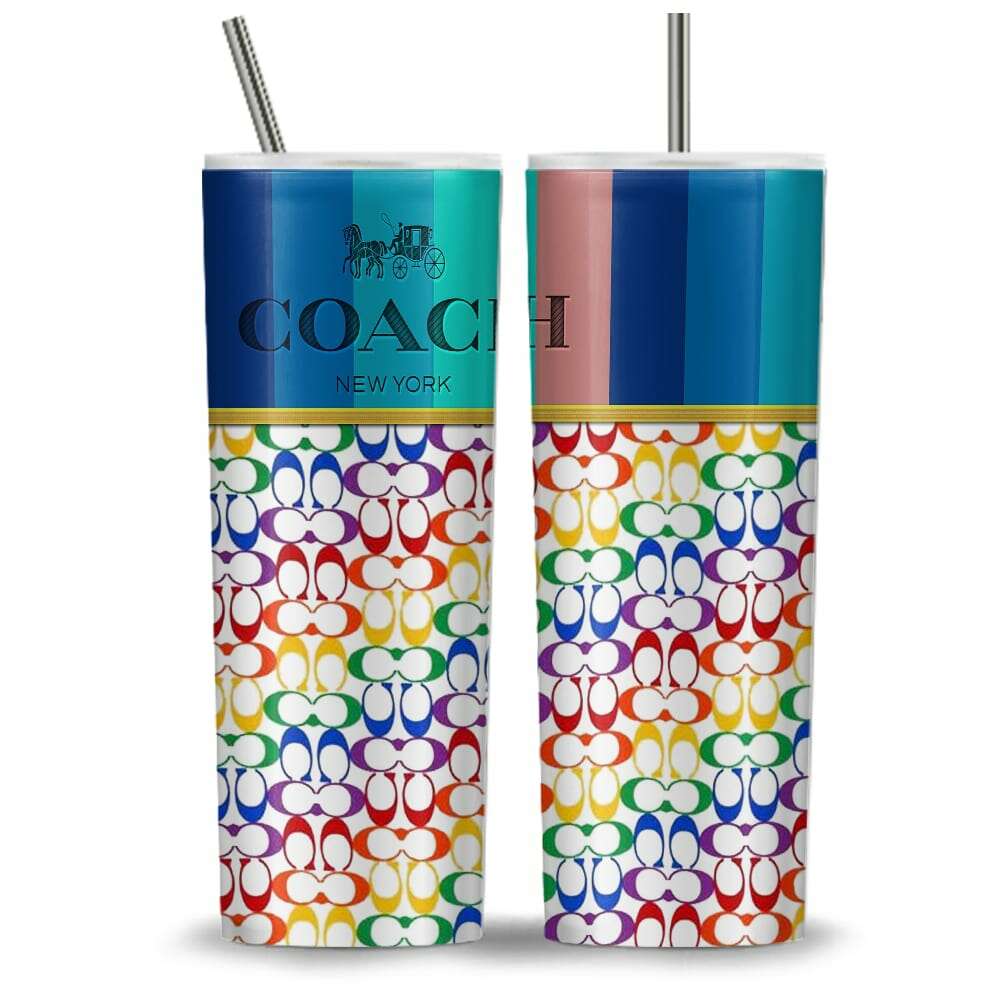 Bag Collection Tumbler Design, Bag Pattern Sublimation Designs, 20oz Skinny Straight Tumbler Design