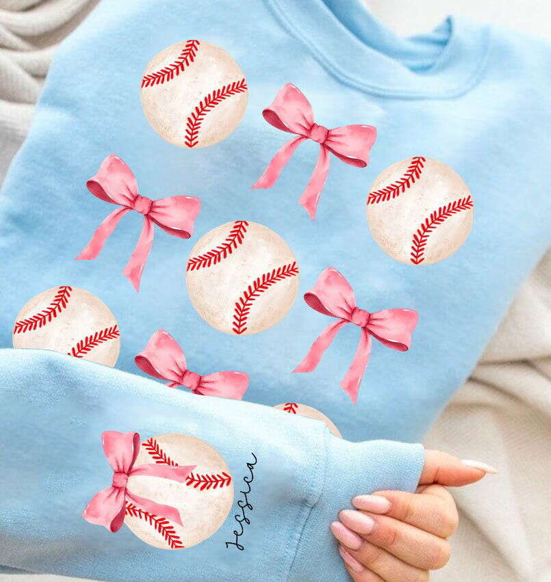Baseball png, Pink Bow design, Baseball