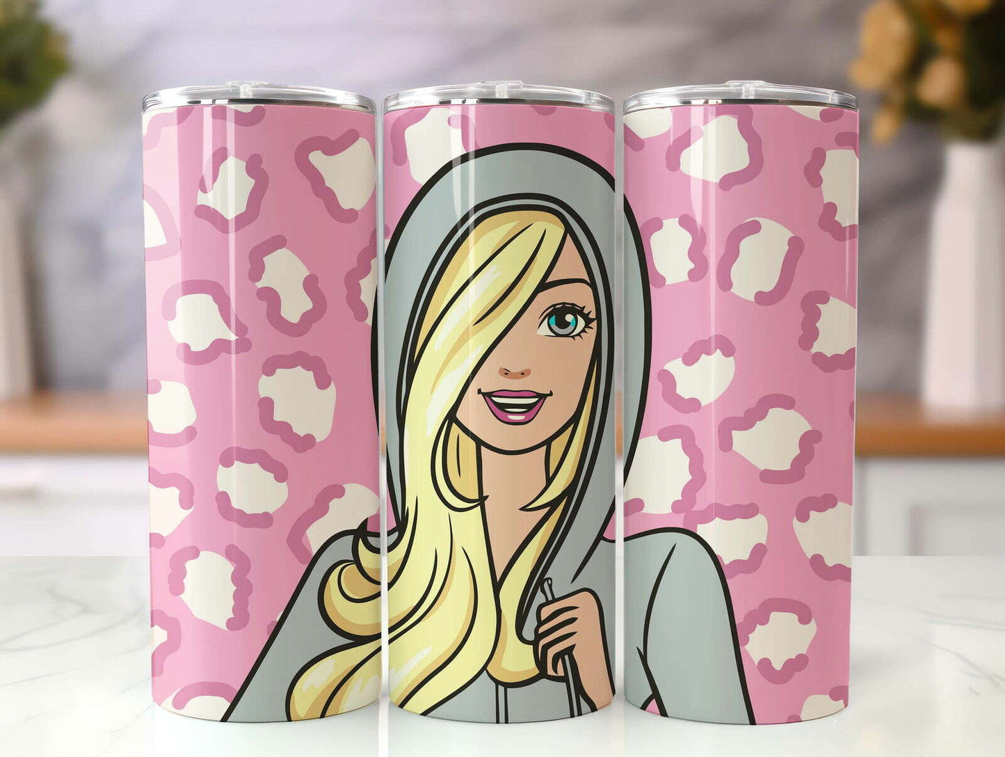 BB Tumbler Wrap, 20oz Straight Skinny Wrap, Sublimation Design 34