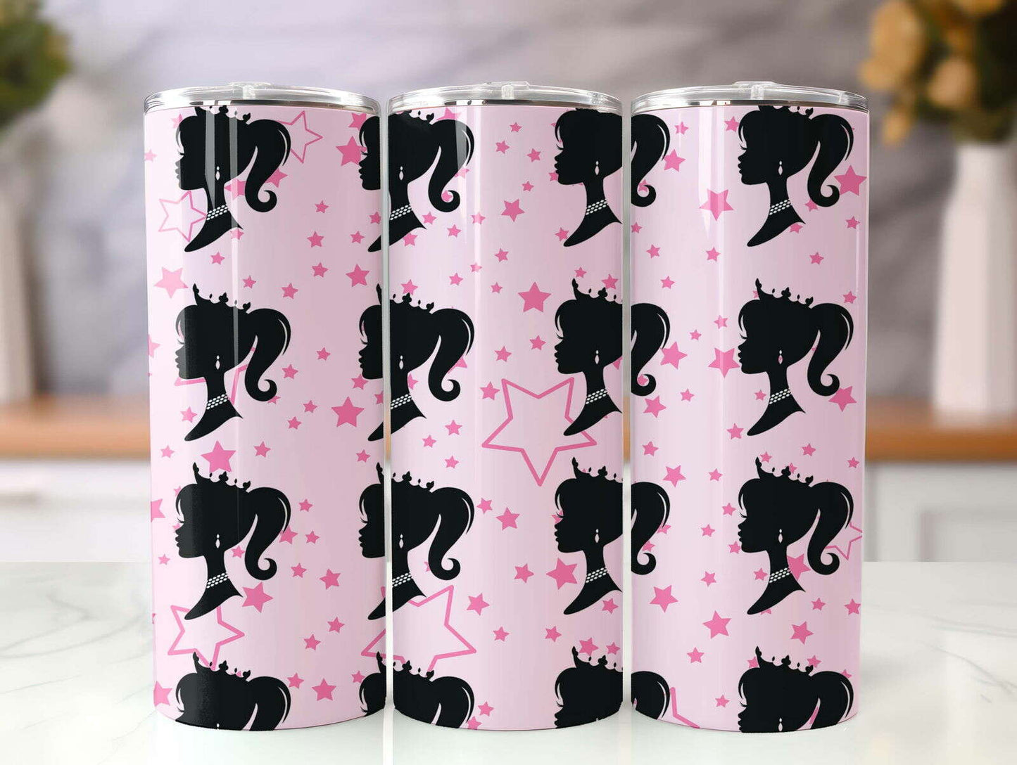 BB Tumbler Wrap, 20oz Straight Skinny Wrap, Sublimation Design 61