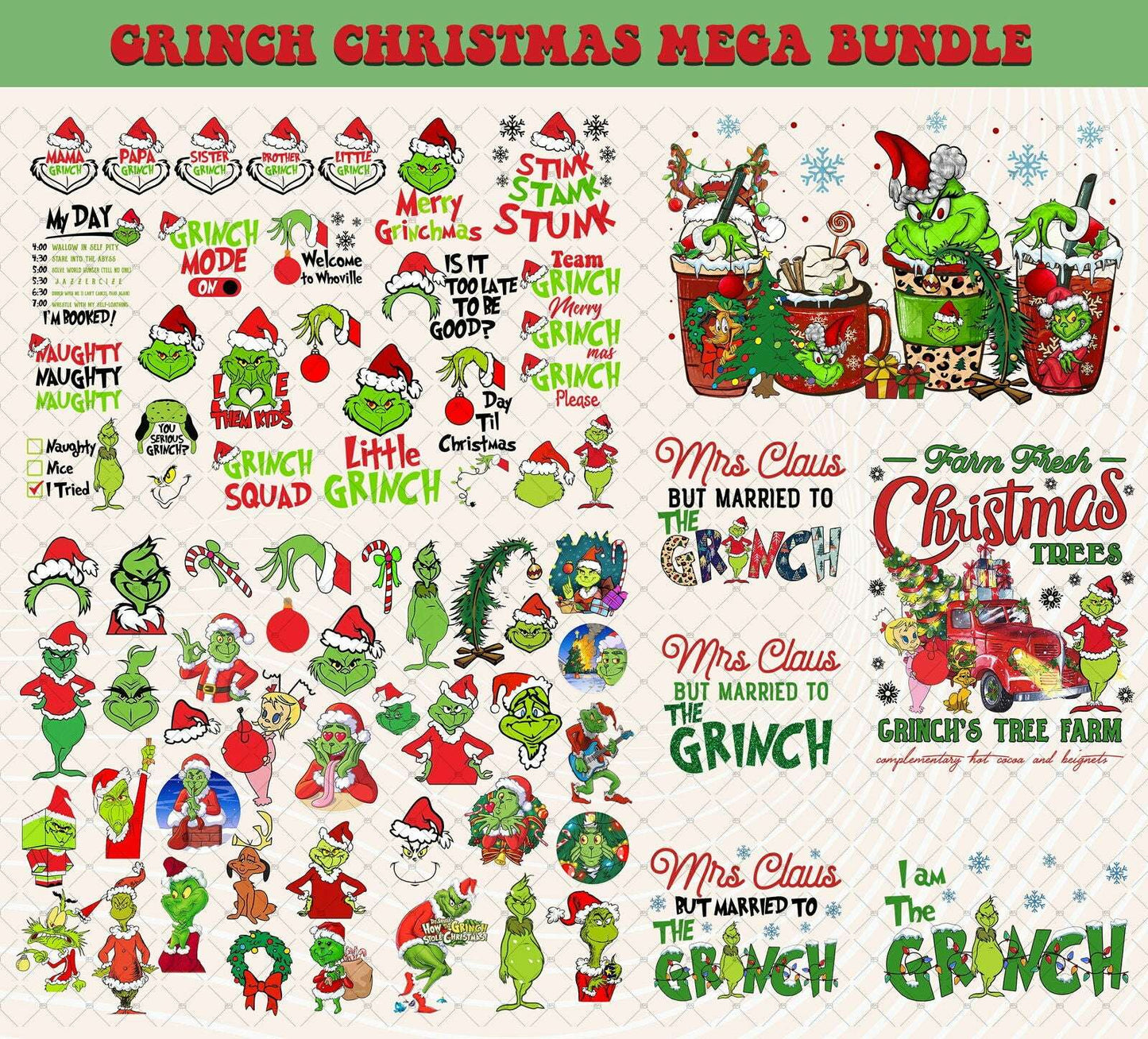 Big Bundle Christmas Sublimation, Merry Christmas