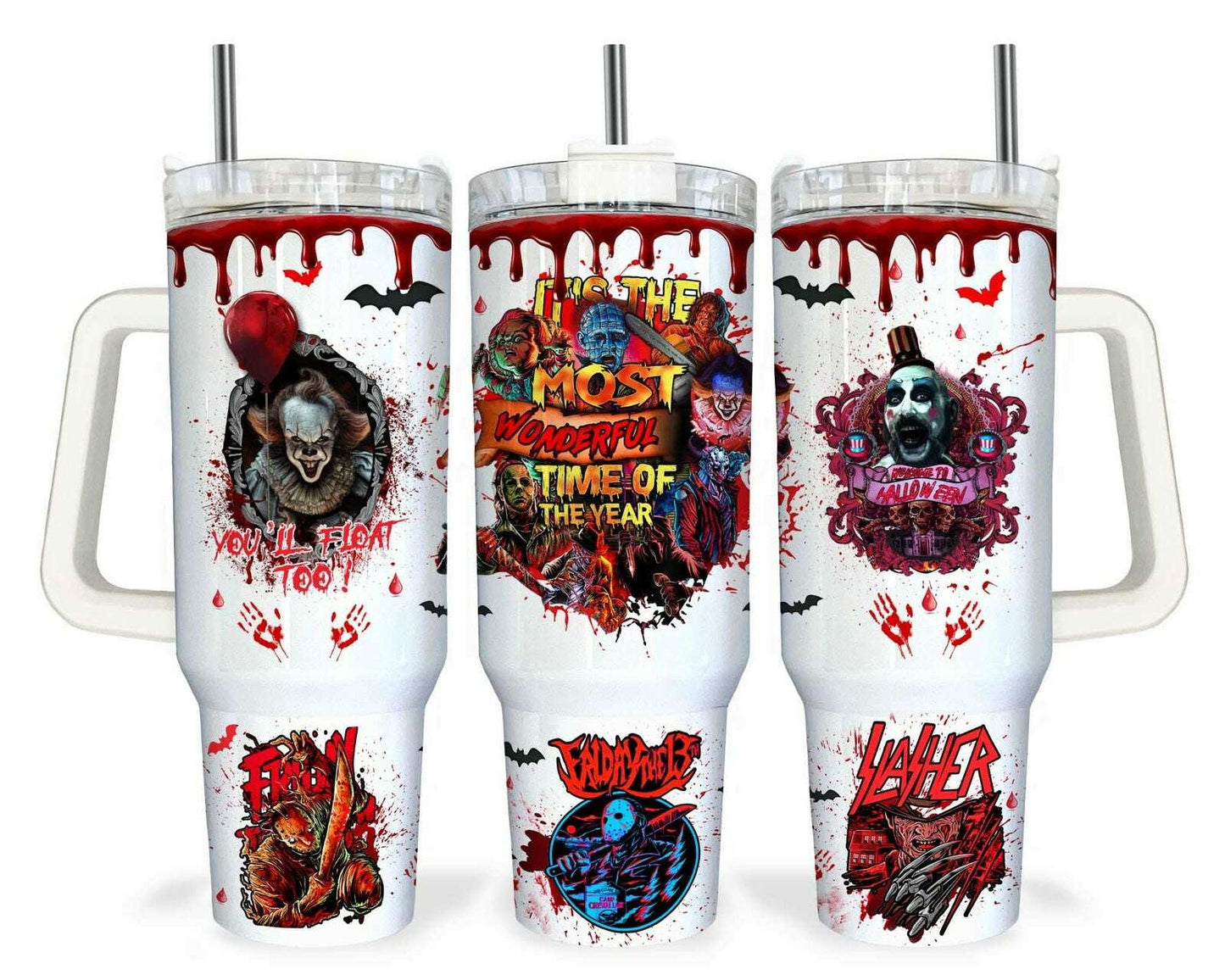 Bundle Cartoon Movies Characters 40oz Tumbler Wrap, Cartoon Characters 40oz PNG Design
