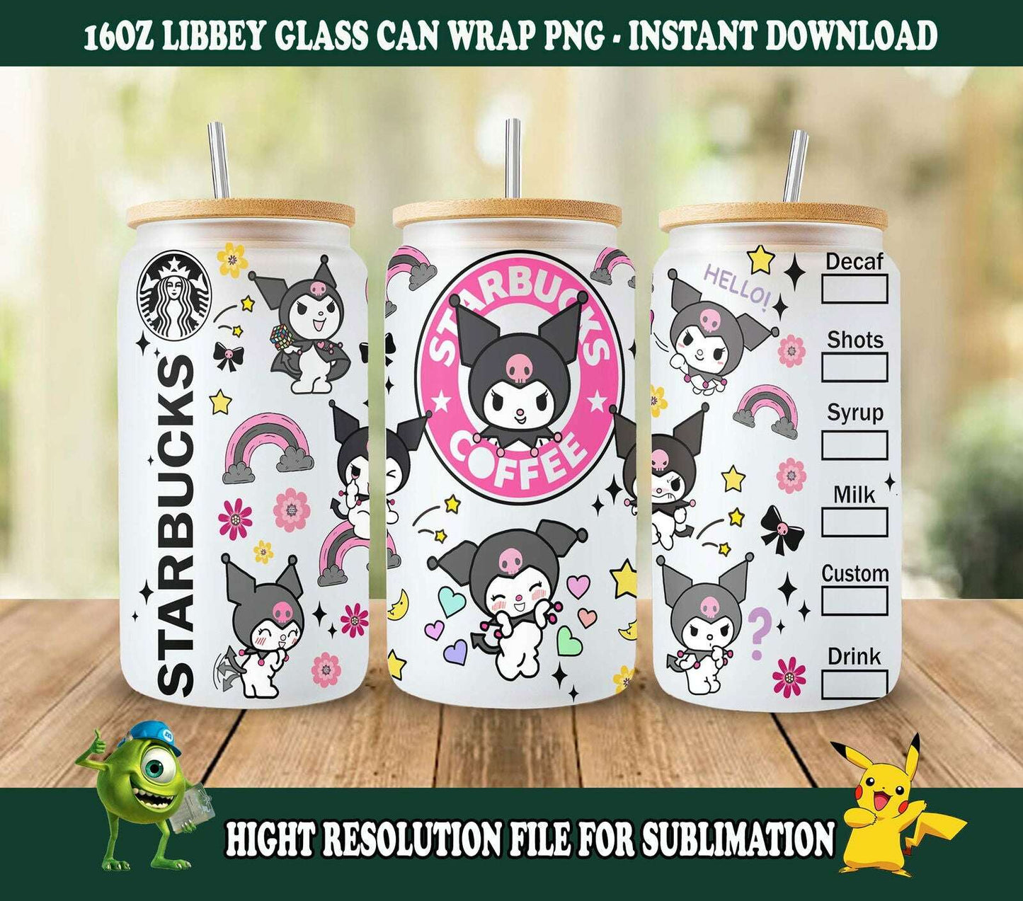 Bundle Coffee Tumbler Wrap, 16oz Can Glass Wrap