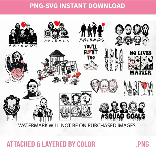 Bundle Hor Png-Svg, Halloween svg, Cricut cut file