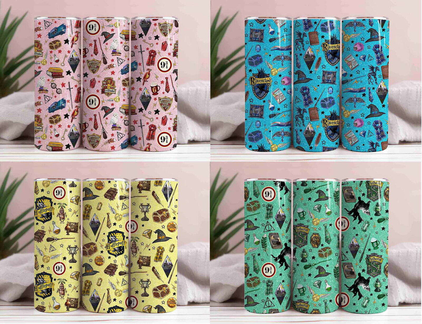 Bundle HP 20oz Tumbler Wrap, Hp Skinny Tumbler Sublimation Design