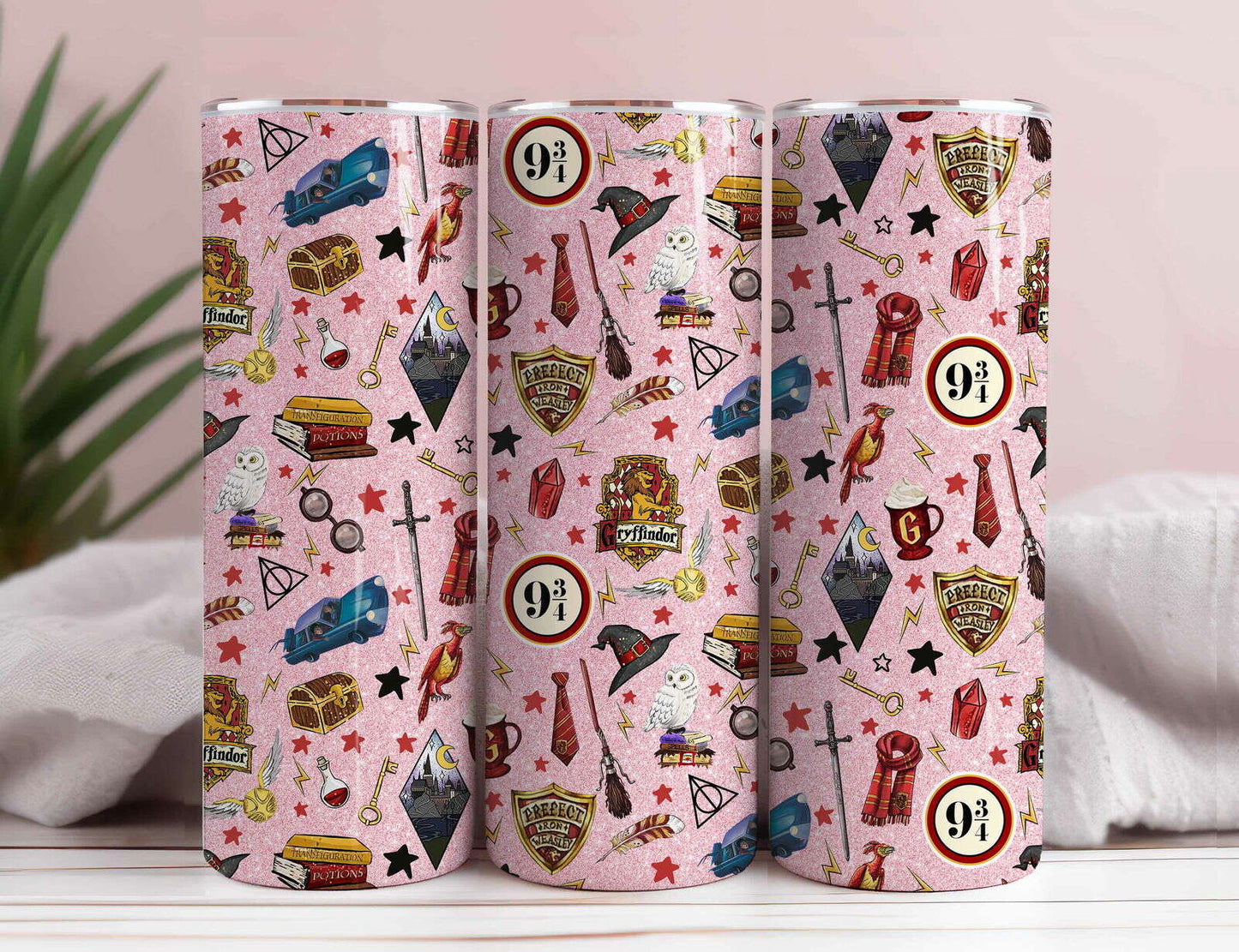 Bundle HP 20oz Tumbler Wrap, Hp Skinny Tumbler Sublimation Design