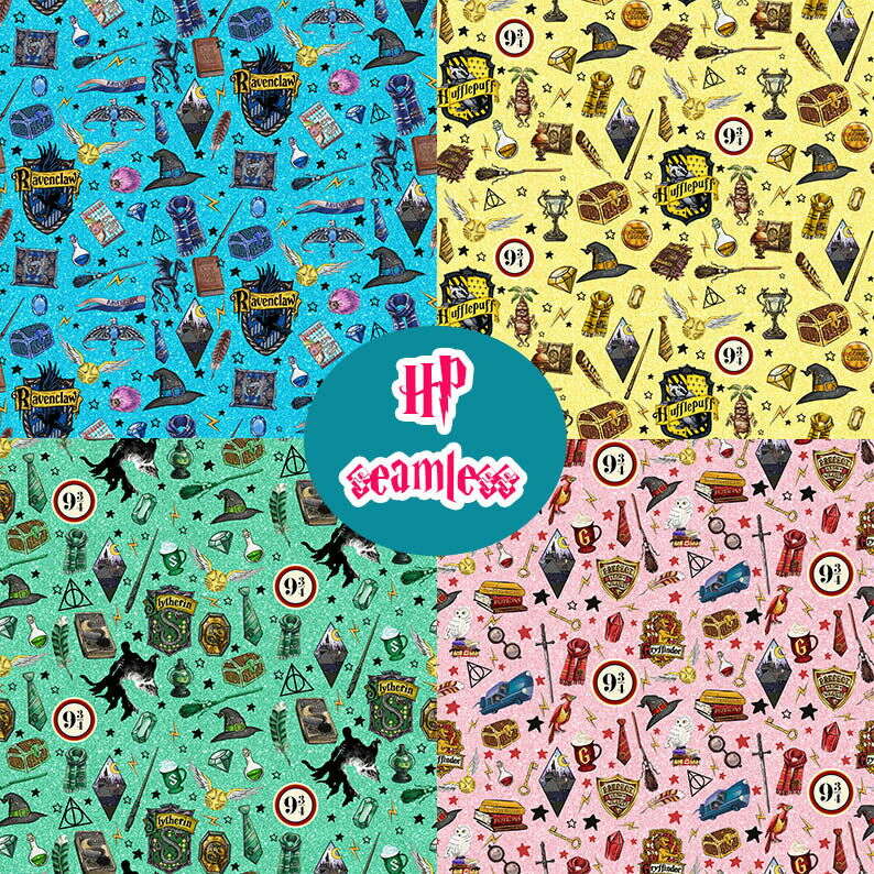 Bundle HP Magic Seamless Patterns, Seamless Pattern Jpg, Digital Paper Design