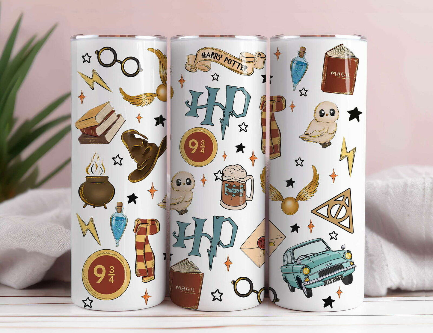 Bundle Magic School 20oz Tumbler wrap, HP Sublimation Tumbler Designs