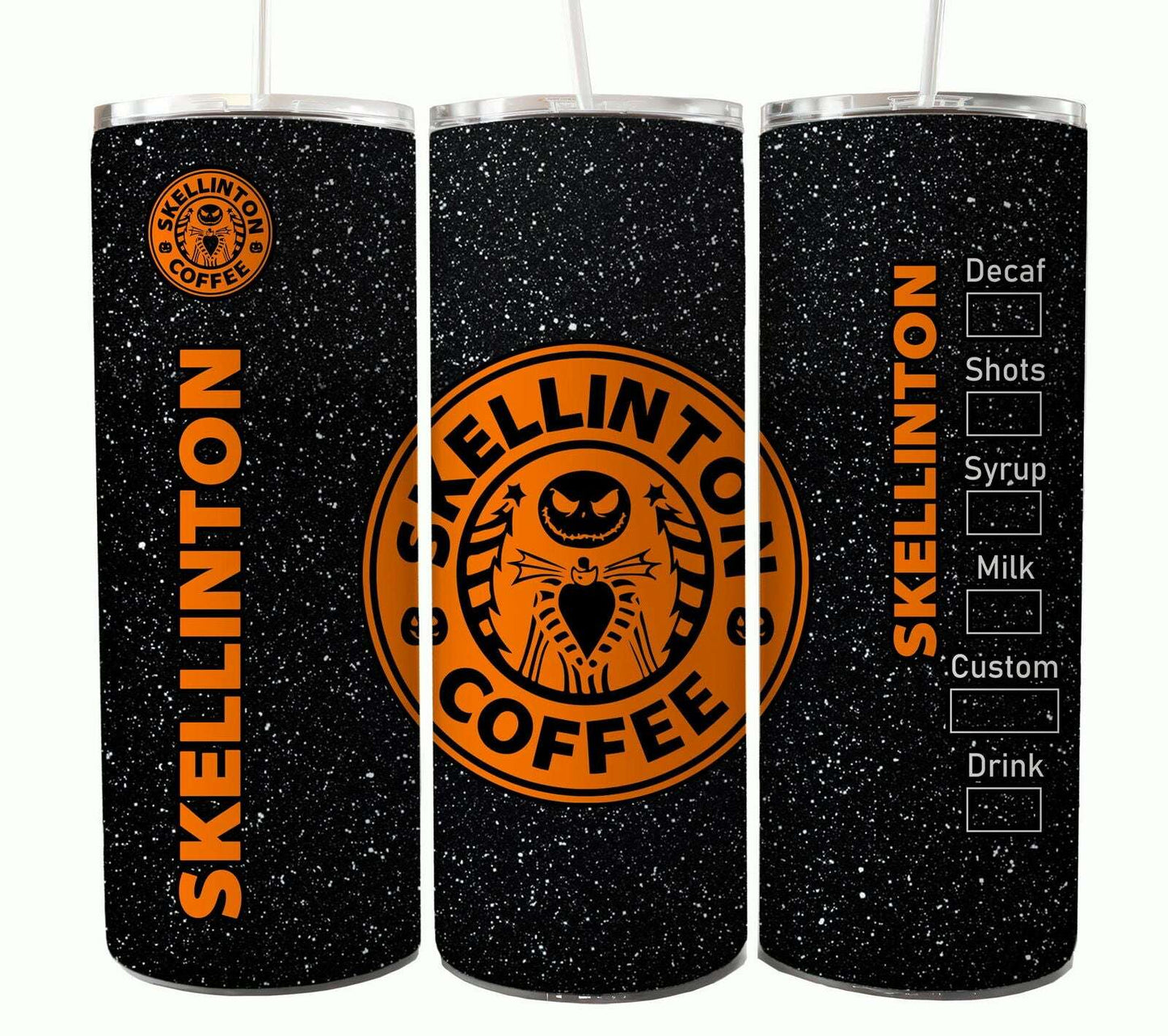 Bundle Nightmare Before Christmas 20oz Tumbler Wrap. Horror Characters Tumbler Design