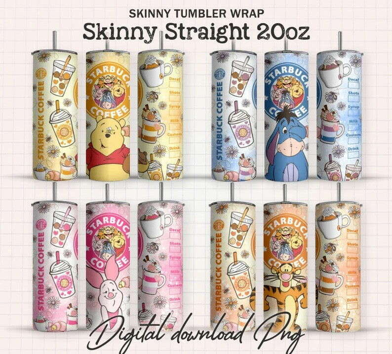 Cafecito Y Chisme Tumbler, 20oz Skinny Tumbler Wrap