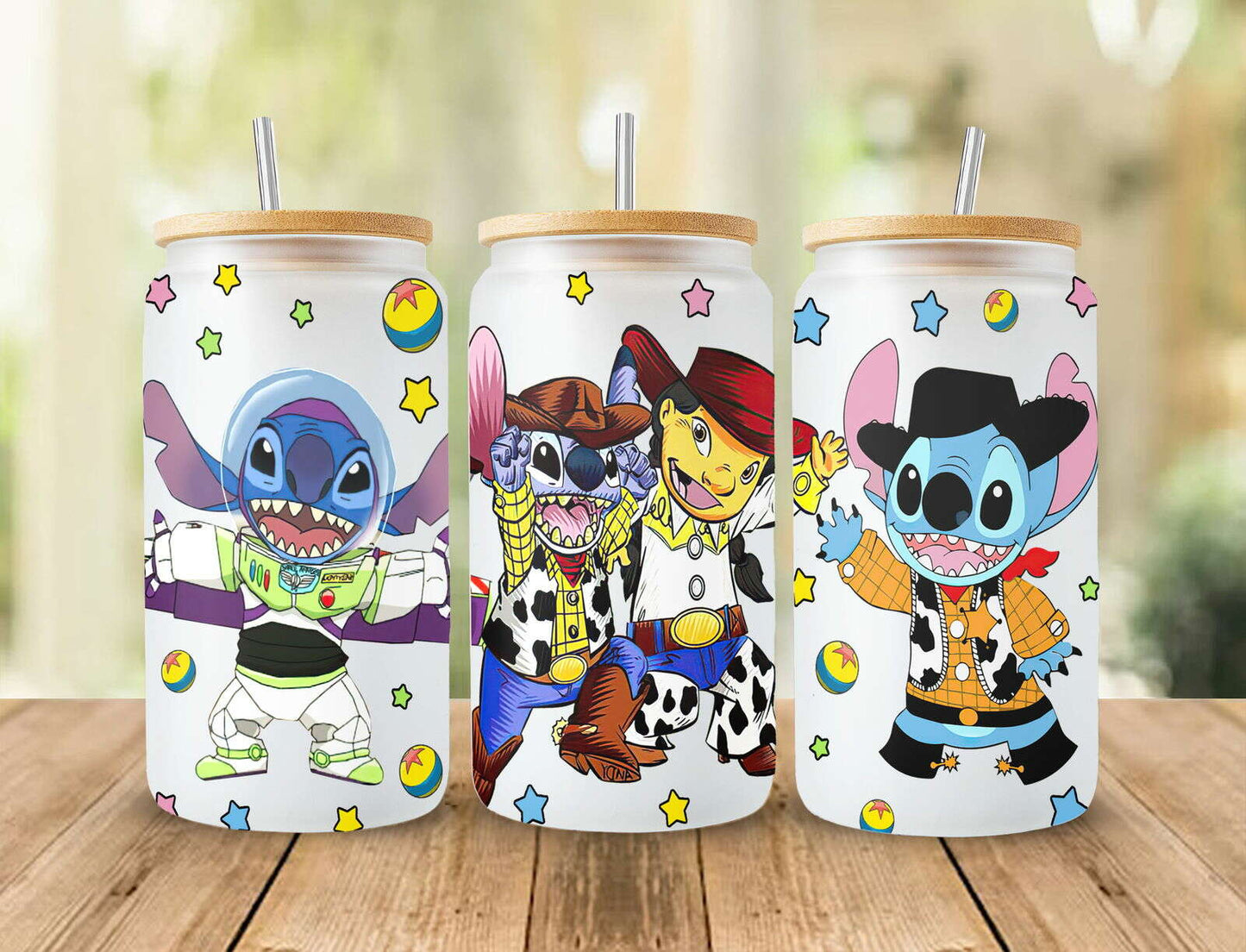 Cartoon 16oz Can Glass Wrap, You've Got A Friend In Me, Cartoon Tumbler Wrap