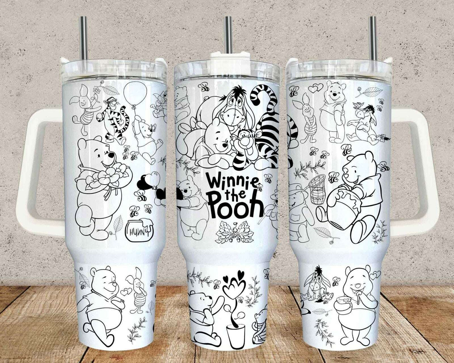 Cartoon Character 40oz Tumbler Wrap, Quencher Tumbler 40oz