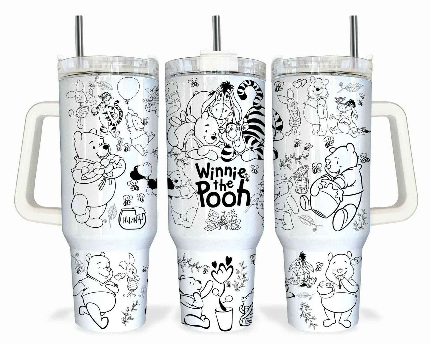 Cartoon Character 40oz Tumbler Wrap, Quencher Tumbler 40oz