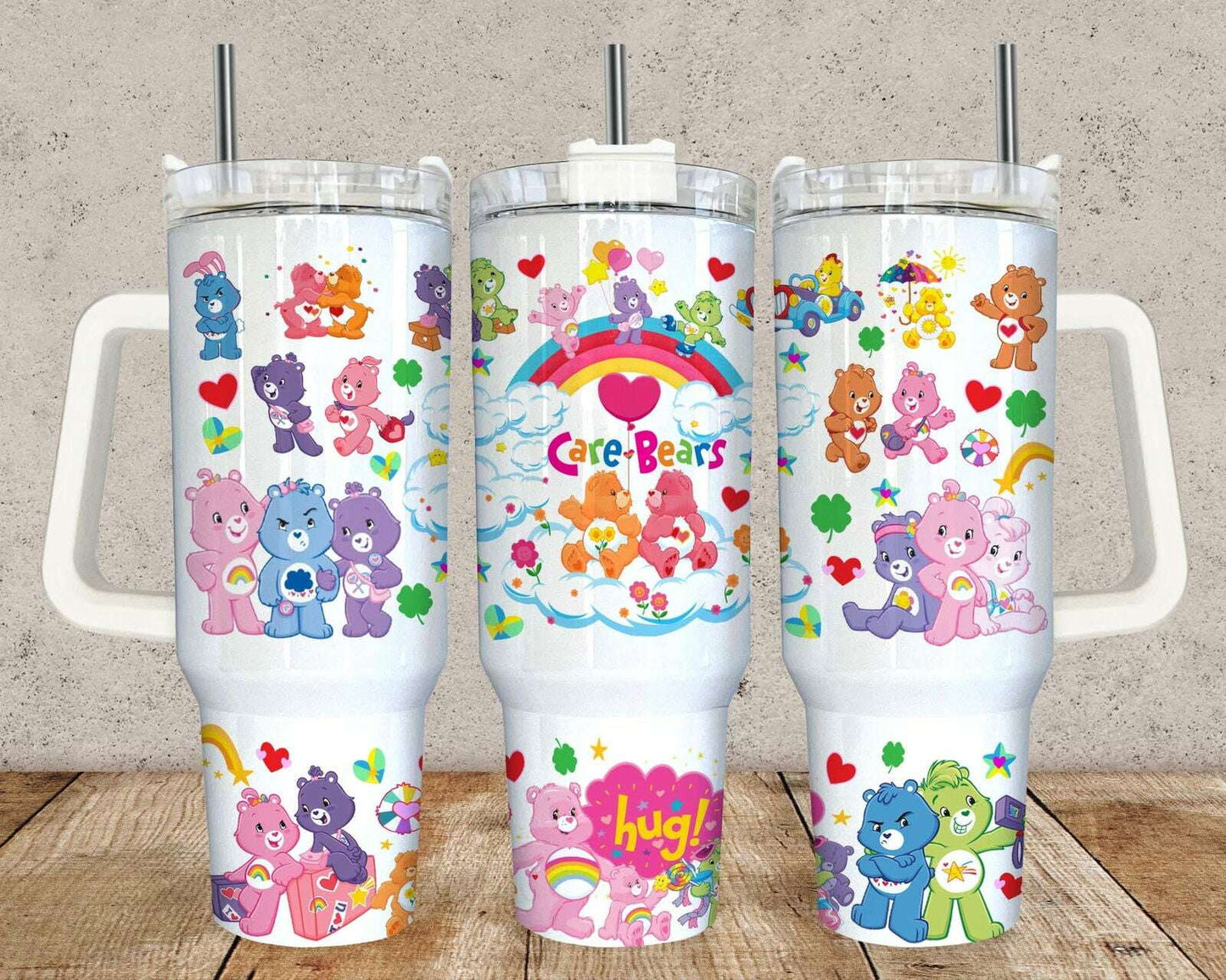 Cartoon Characters 40oz Tumbler Png, Cartoon Glitter Tumbler 40oz