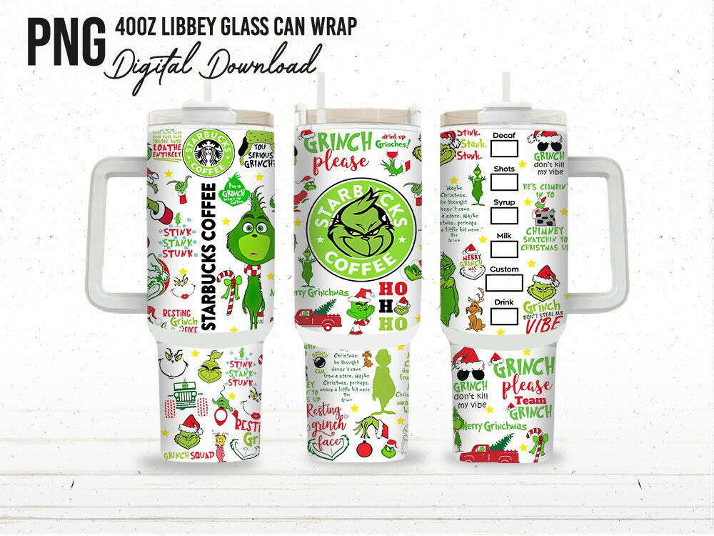 Character 40oz Christmas Tumbler Wrap, Christmas Tumbler Png