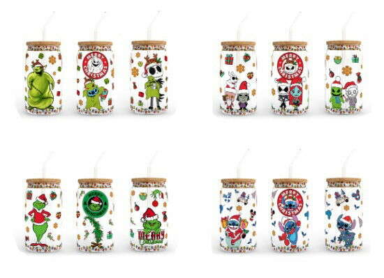 Christmas 16oz libbey can Cartoon PNG