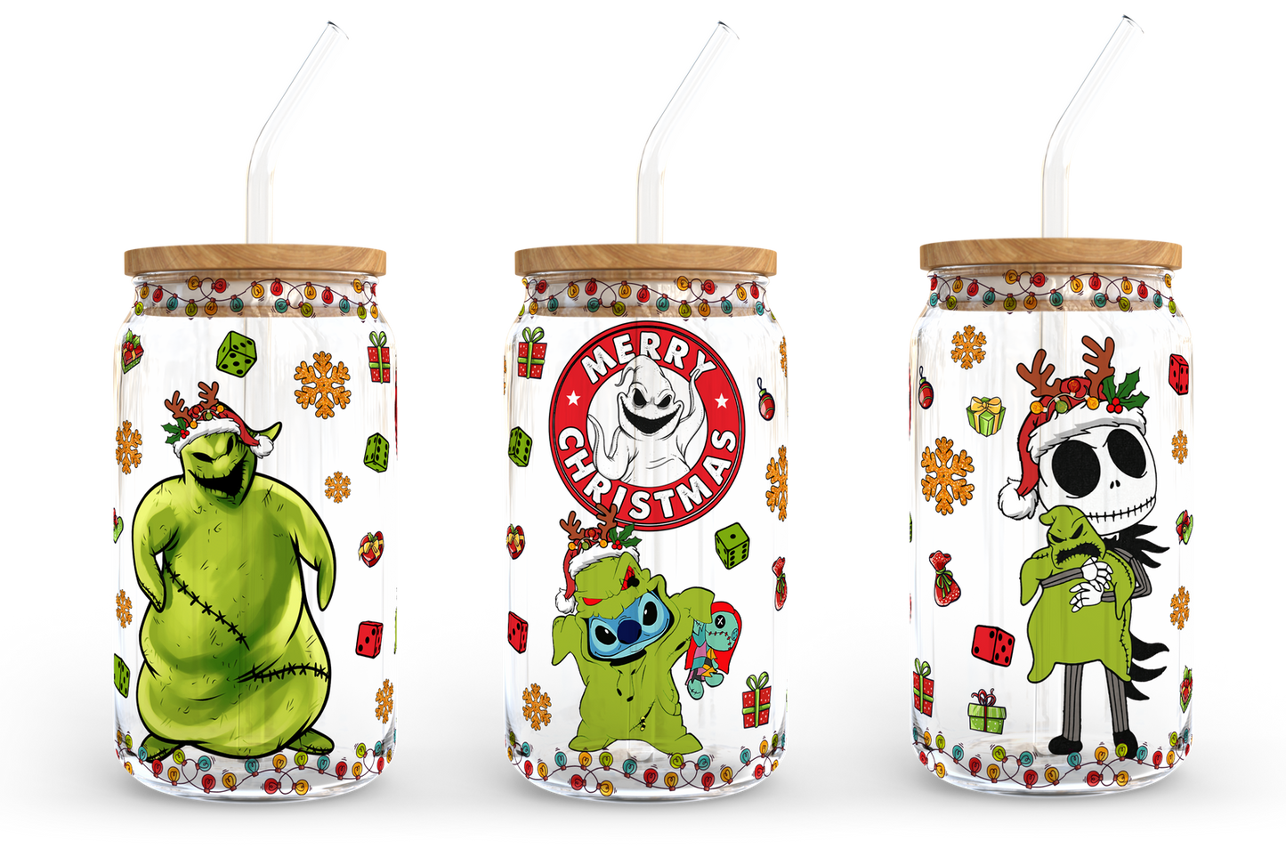 Christmas 16oz libbey can Cartoon PNG