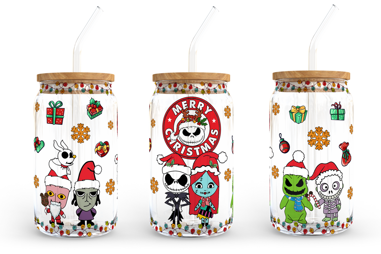Christmas 16oz libbey can Cartoon PNG