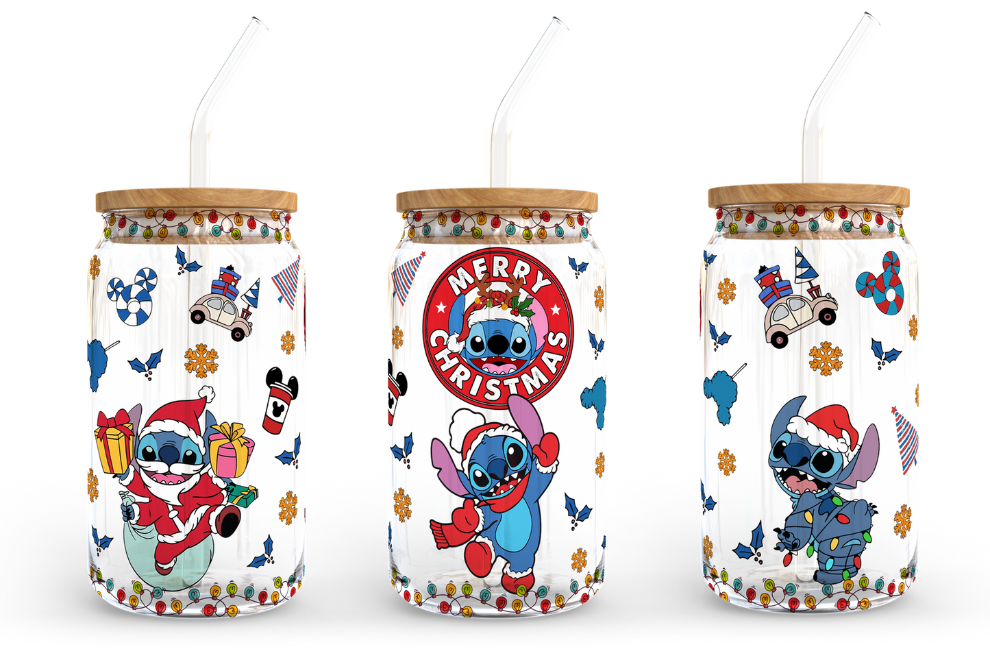 Christmas 16oz libbey can Cartoon PNG