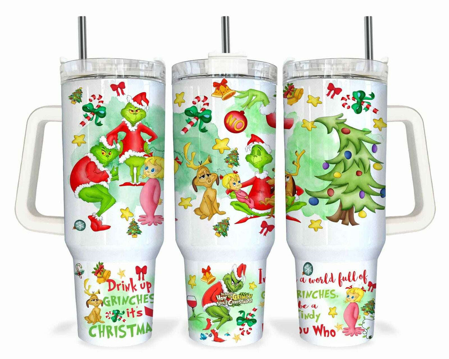 Christmas 40oz Tumbler Wrap Png GR