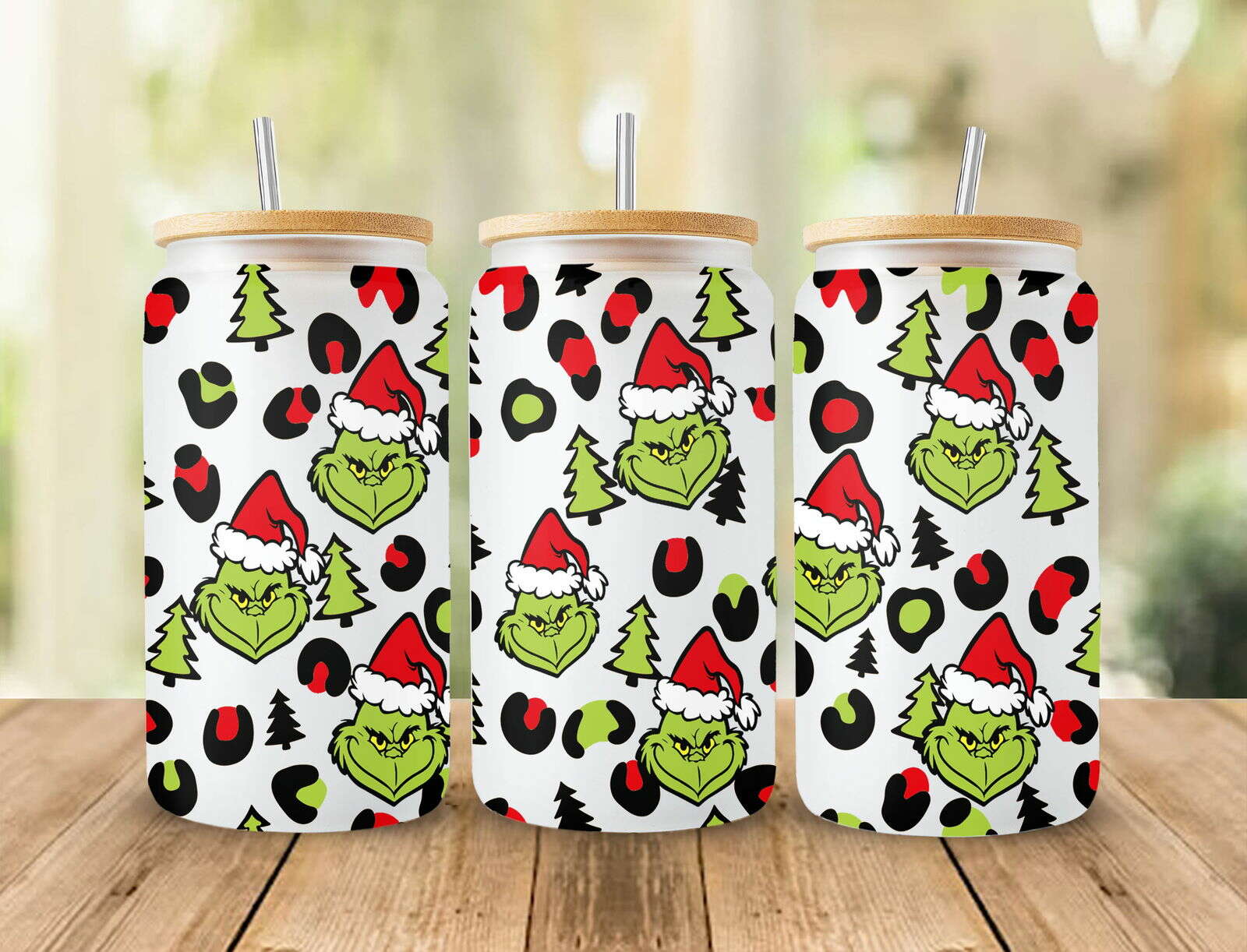 Christmas Libbey Glass Can Wrap Png