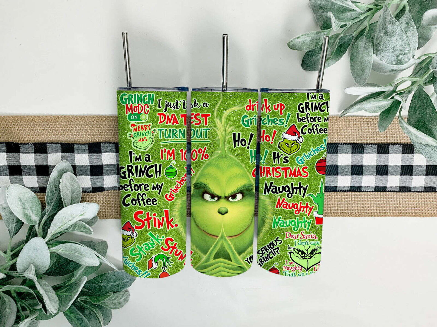 Christmas Tumbler Sublimation Designs 20oz Skinny Tumbler Bundle Wrap