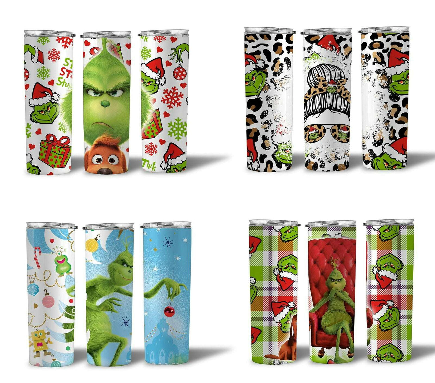 Christmas Tumbler Sublimation Designs, 20oz Skinny Tumbler Bundle wrap