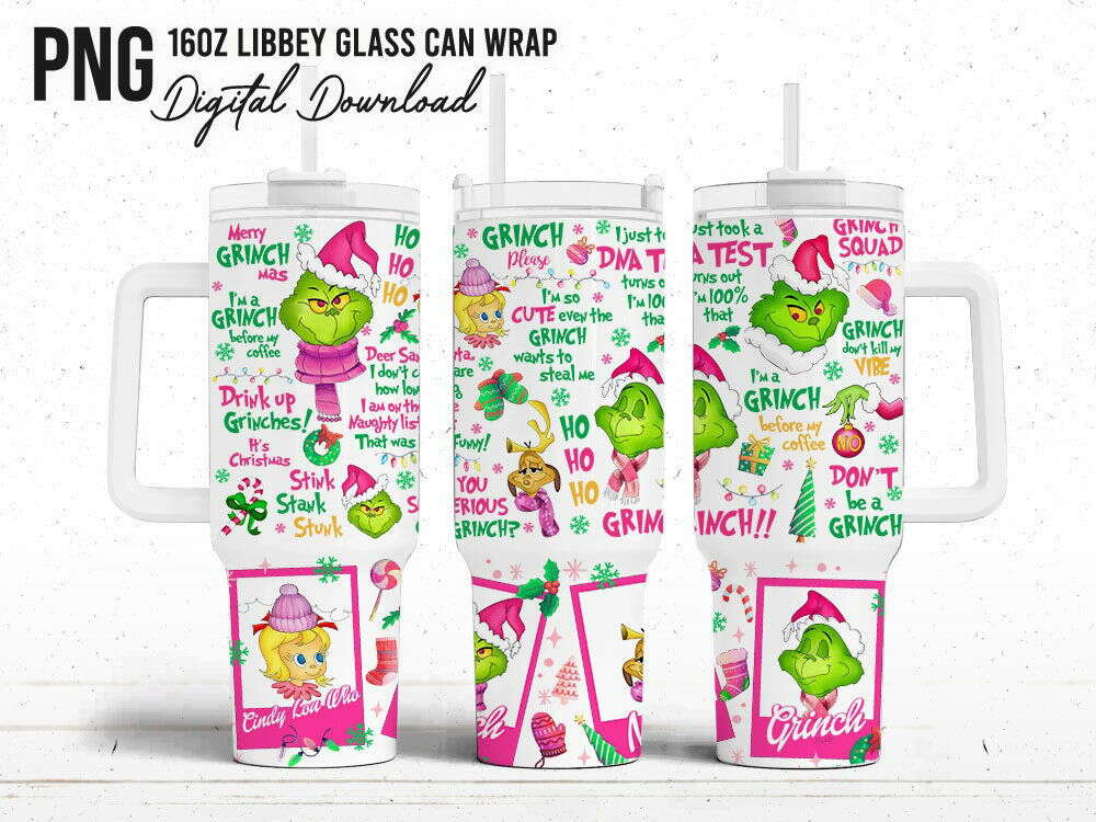 Christmas Tumbler Wrap, 40oz Quencher Tumbler Wrap