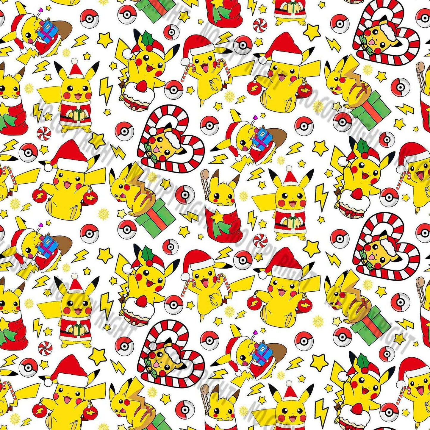 CT PIKA Christmas seamless Pattern
