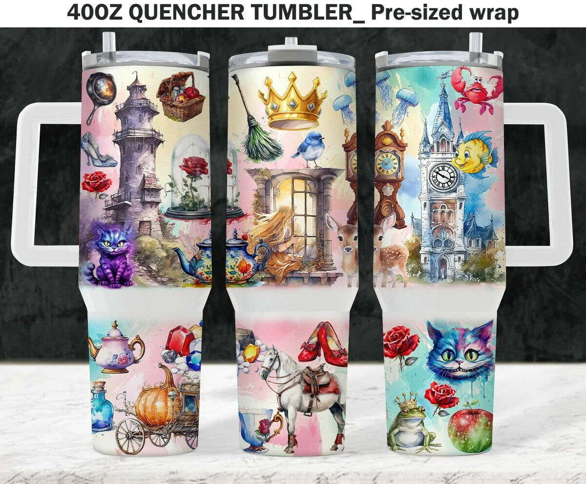 Fairytale Tumbler, 40oz Tumbler Movie, Cartoon Movies 40oz Tumbler Wrap