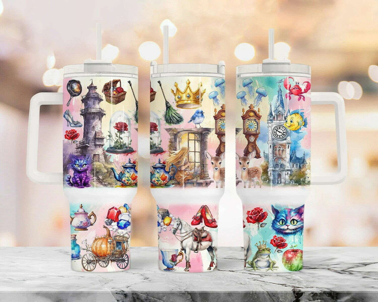 Fairytale Tumbler, 40oz Tumbler Movie, Cartoon Movies 40oz Tumbler Wrap