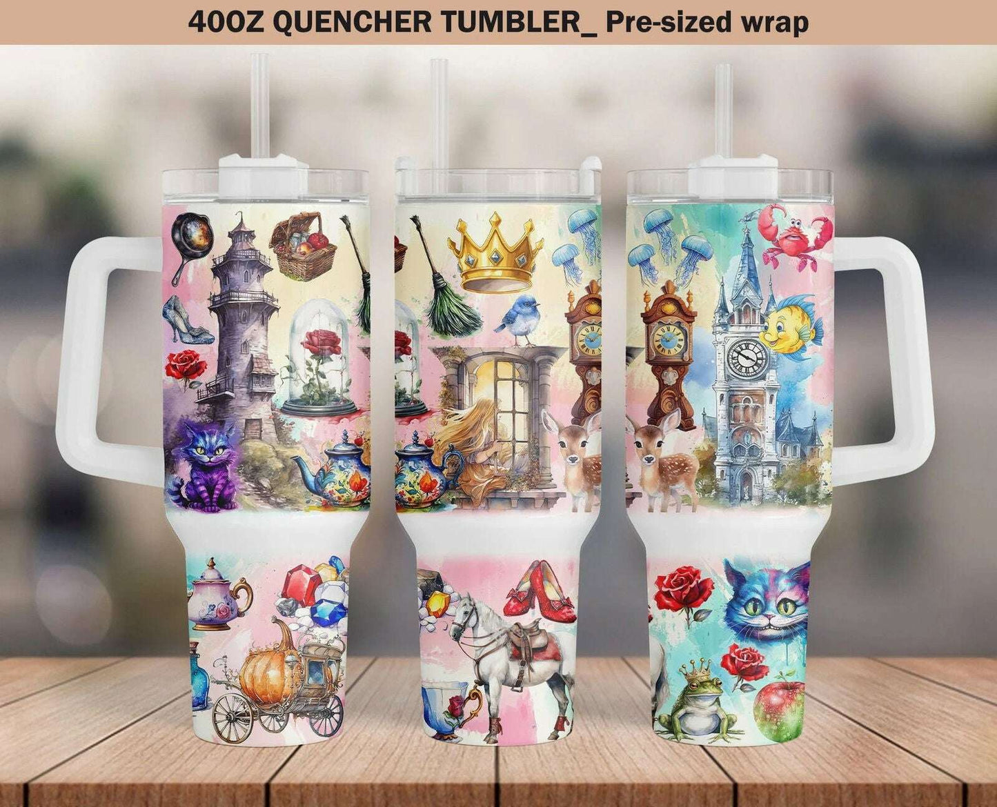 Fairytale Tumbler, 40oz Tumbler Movie, Cartoon Movies 40oz Tumbler Wrap