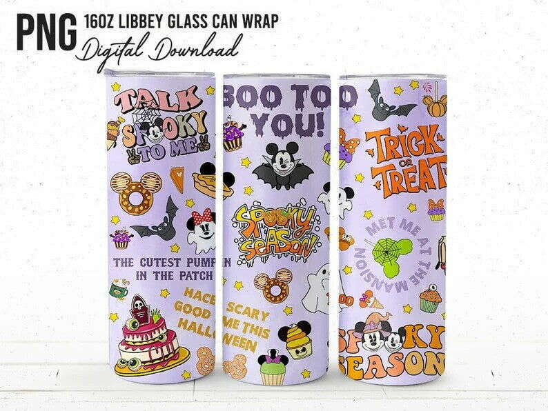 Halloween 20oz Skinny Tumbler Wrap