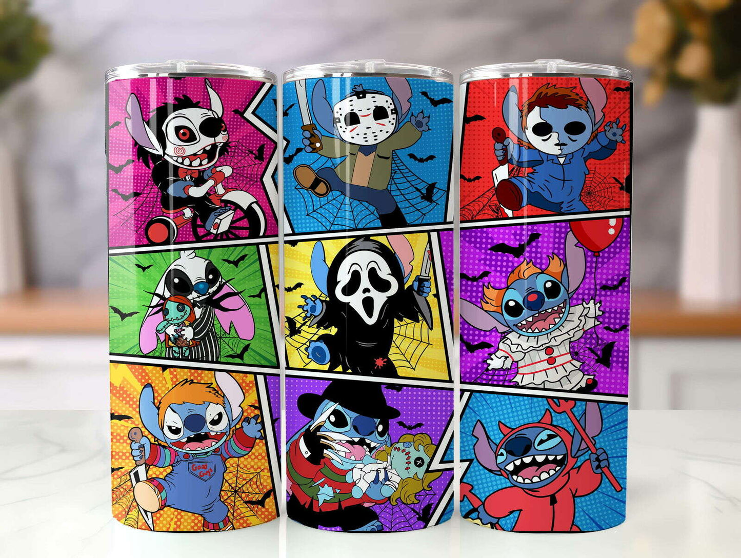 Halloween 20oz Tumbler Wrap Png, Hor 20oz Wrap
