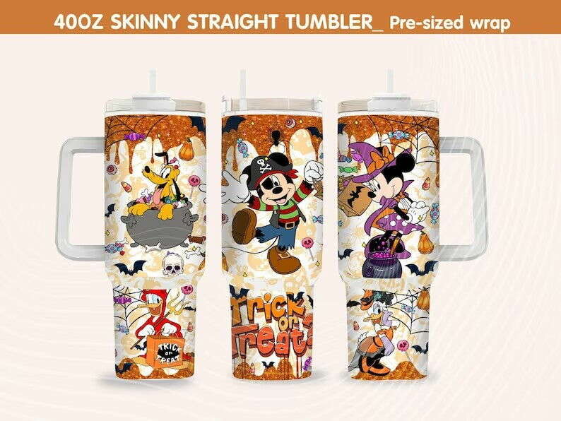 Halloween 40oz Tumbler Wra Png