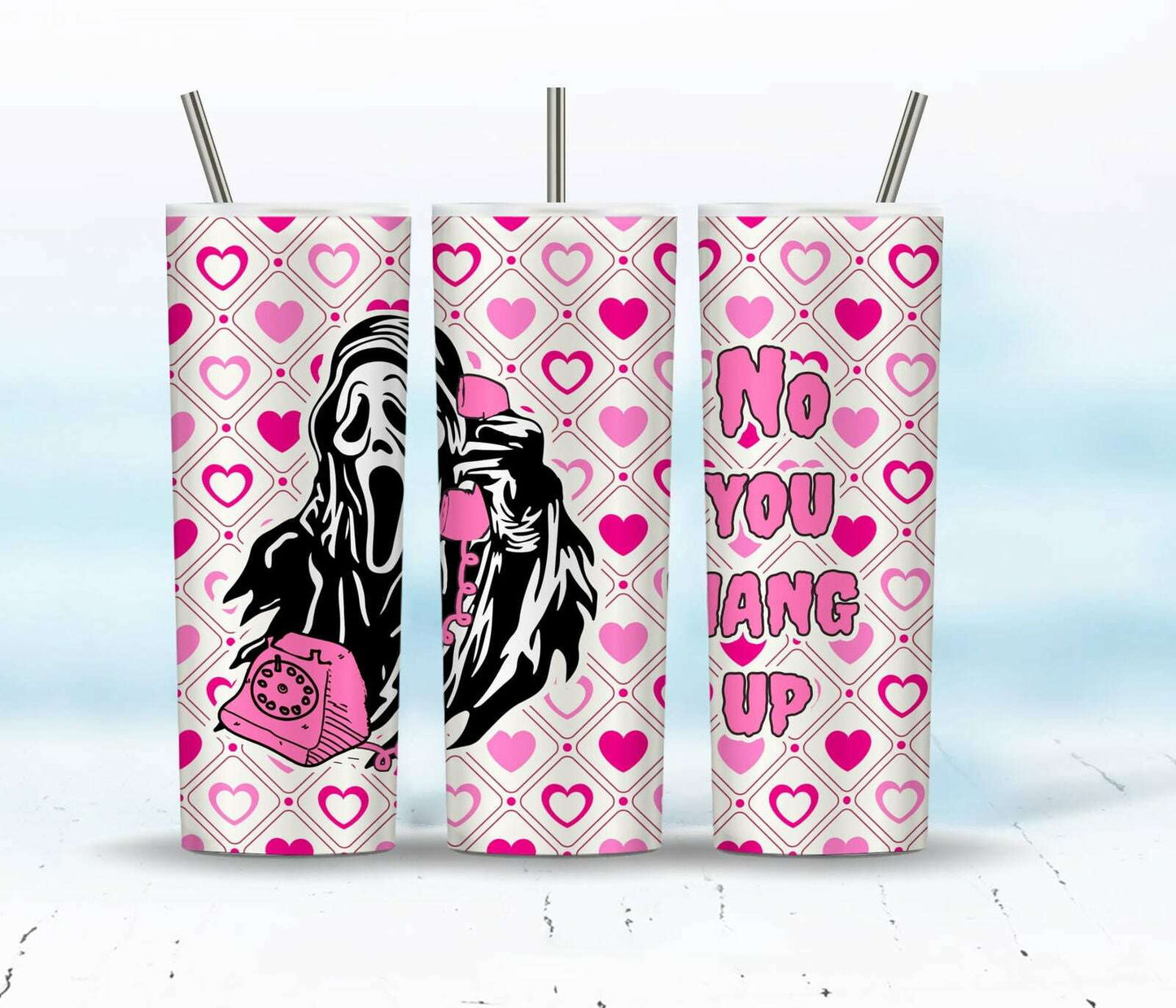 Hor Halloween Tumbler Wrap Sublimation 20oz Tumbler Design Download PNG