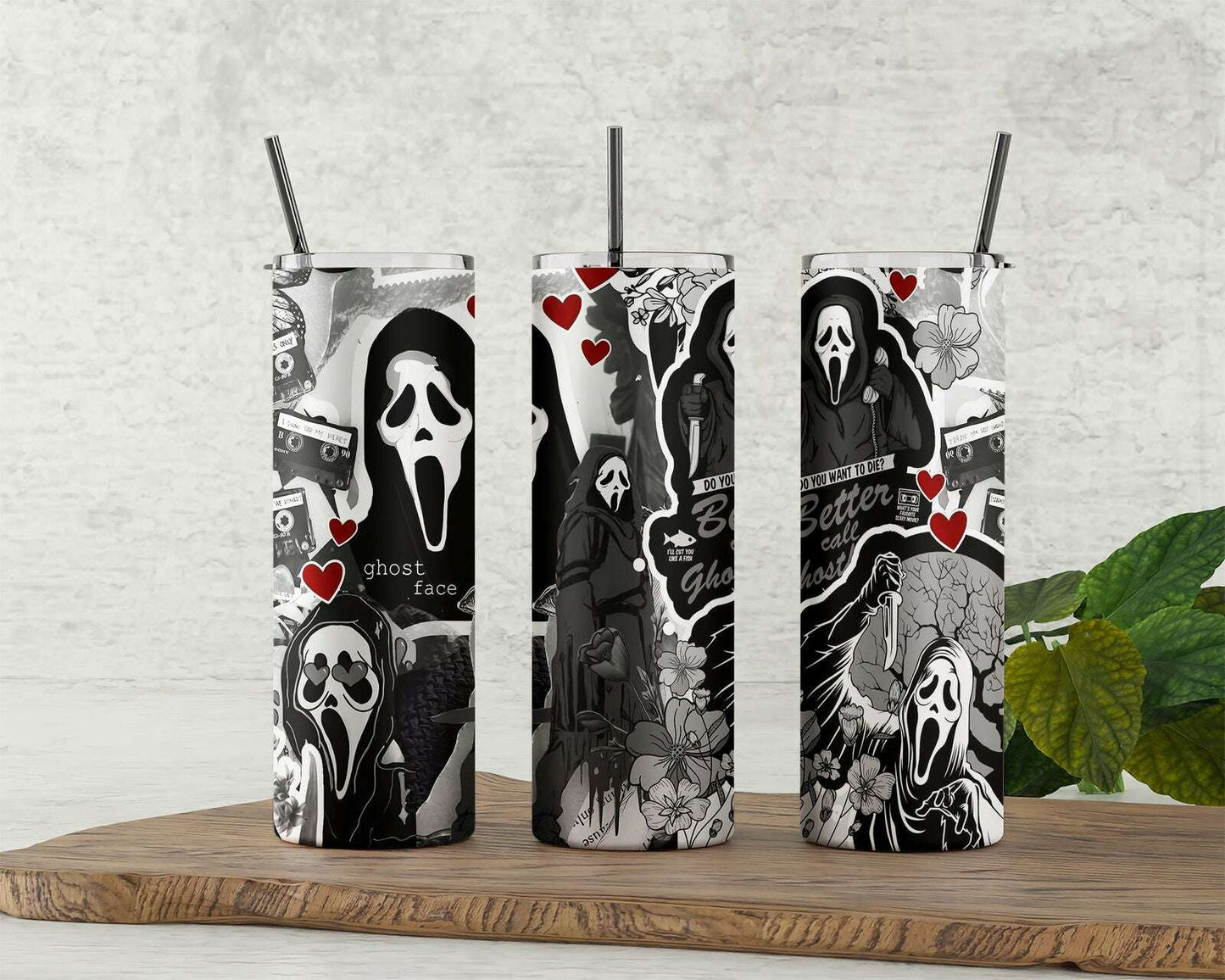 Hor Tumbler Wrap, Scary Tumbler, Halloween Tumbler