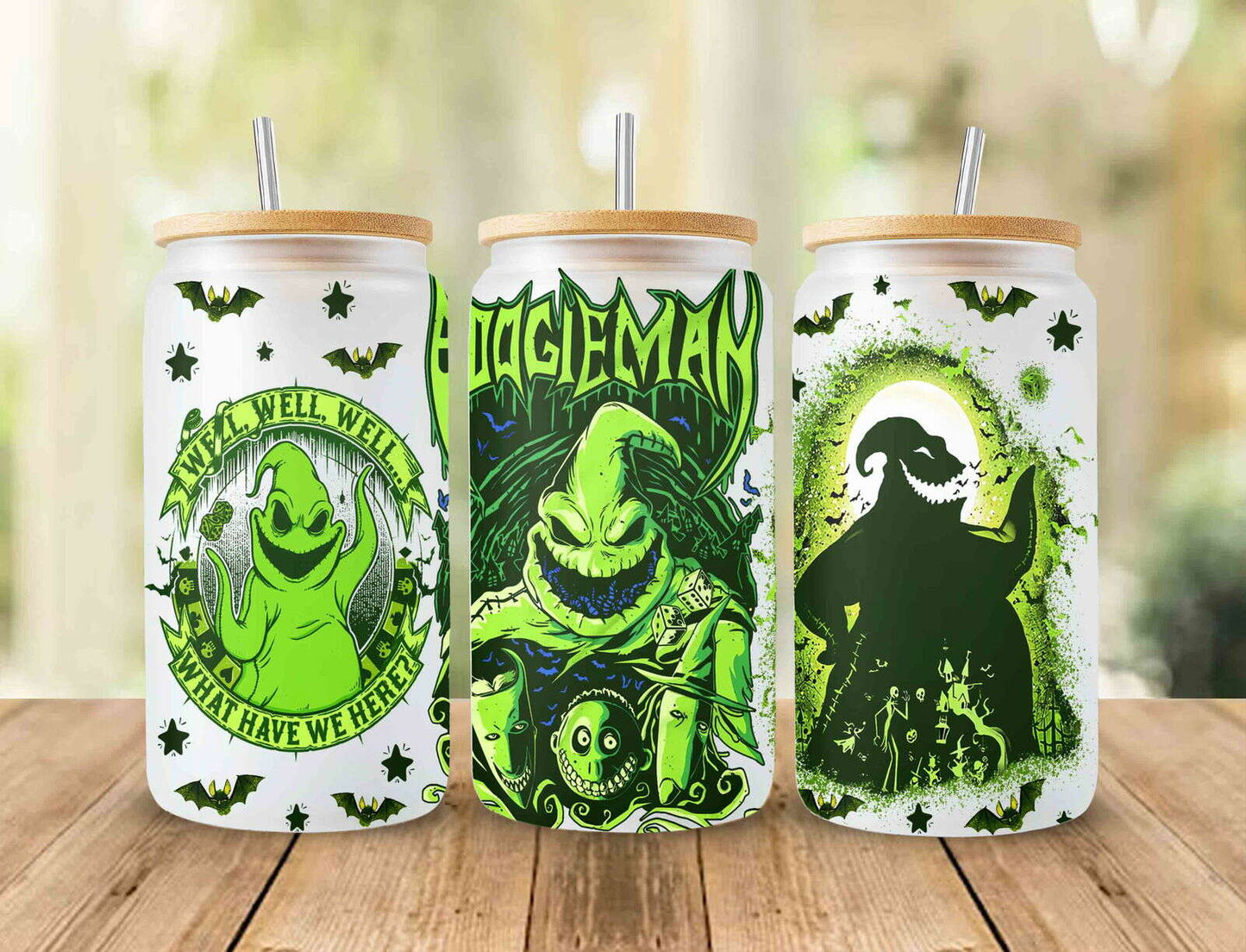Horror Character Tumbler Wrap, Horror 16oz Can Glass Wrap, Sublimation Design