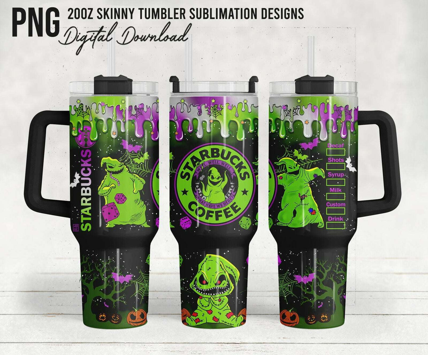 Horror Tumbler 40oz, Halloween 40oz Tumbler Wrap 2
