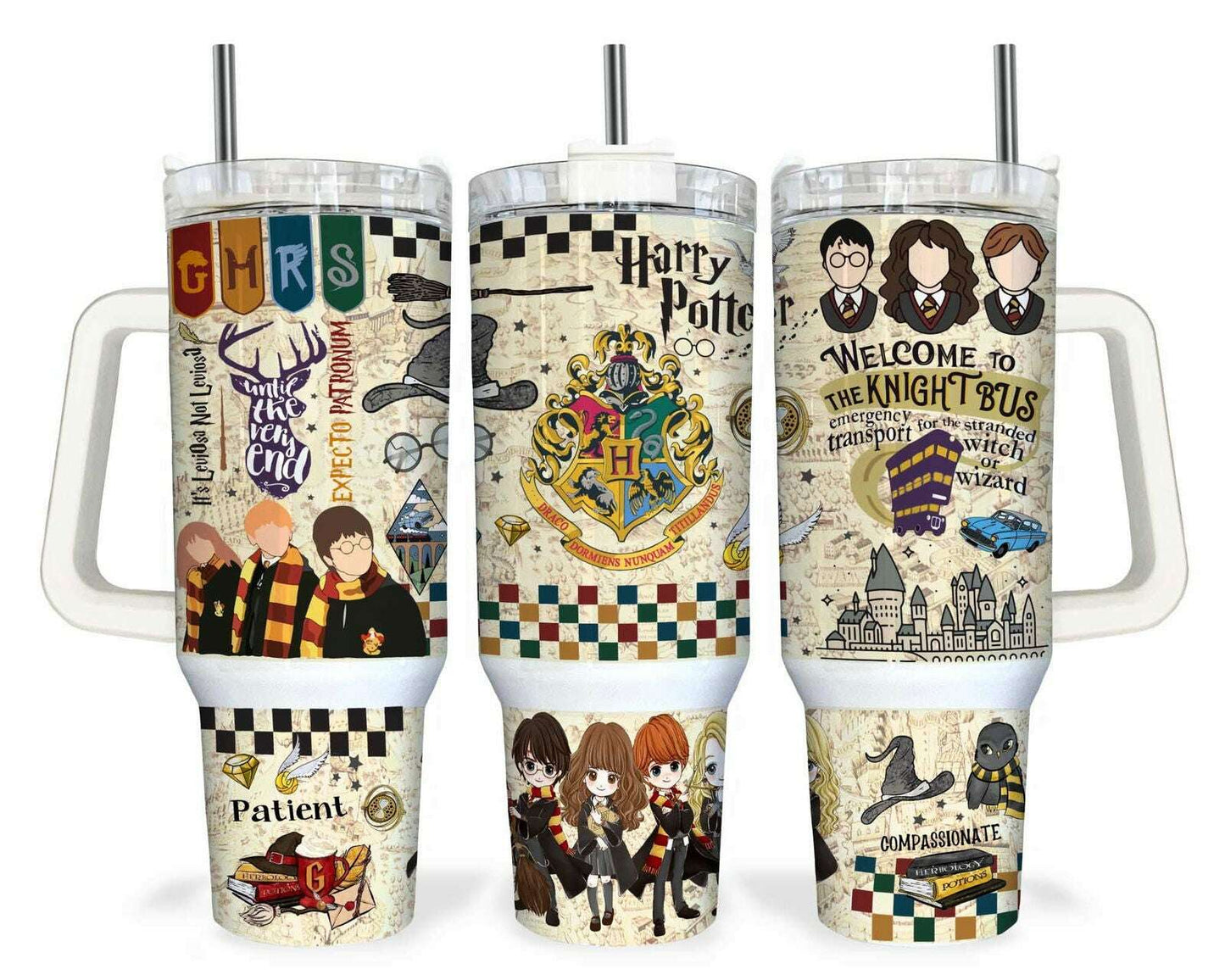 HP Magic 40oz Tumbler Wrap, Sublimation Design With HP Map Backgroud Png File