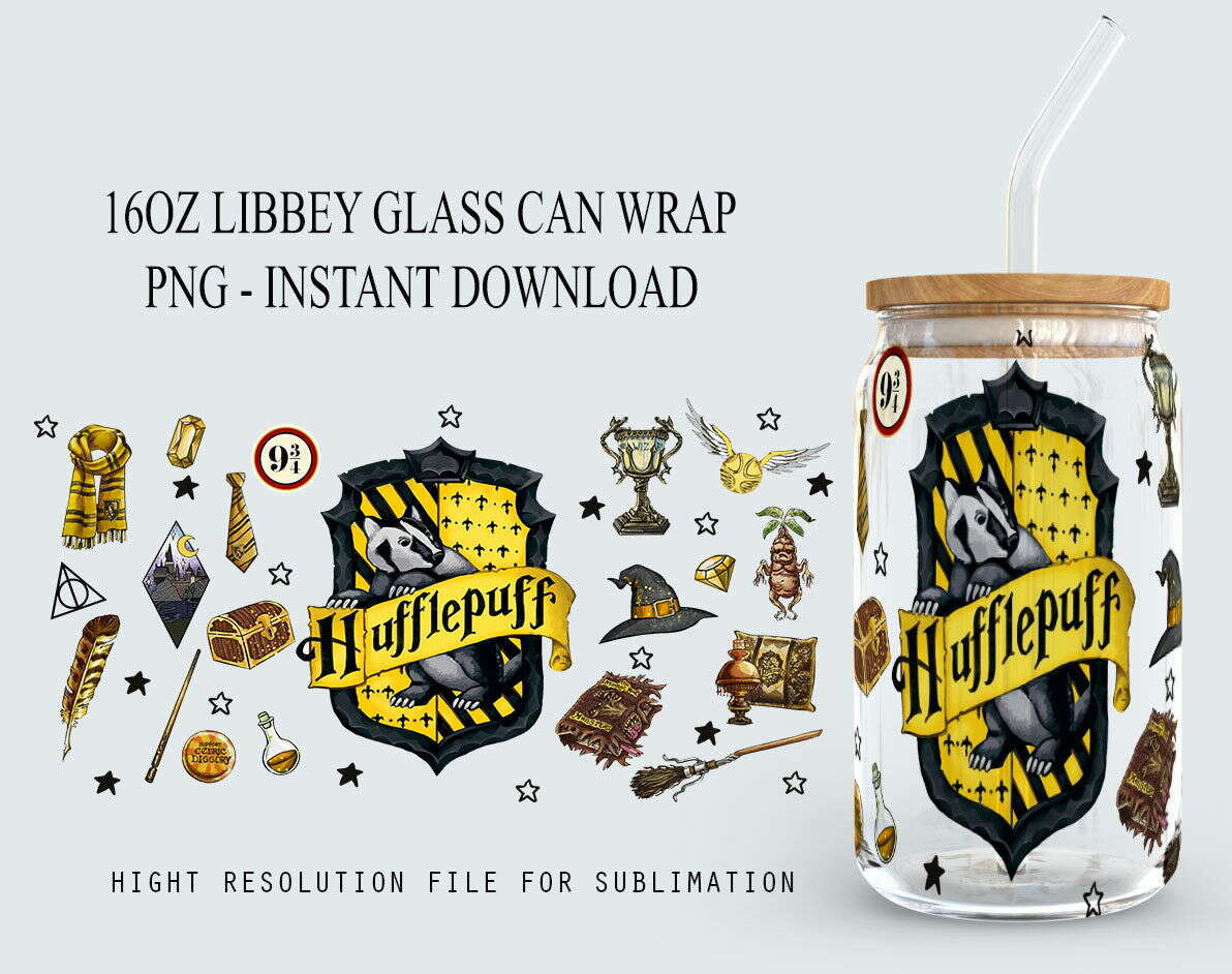 HP Magic Glass Can Wrap, Sublimation Design For 16oz, Magic Wrap