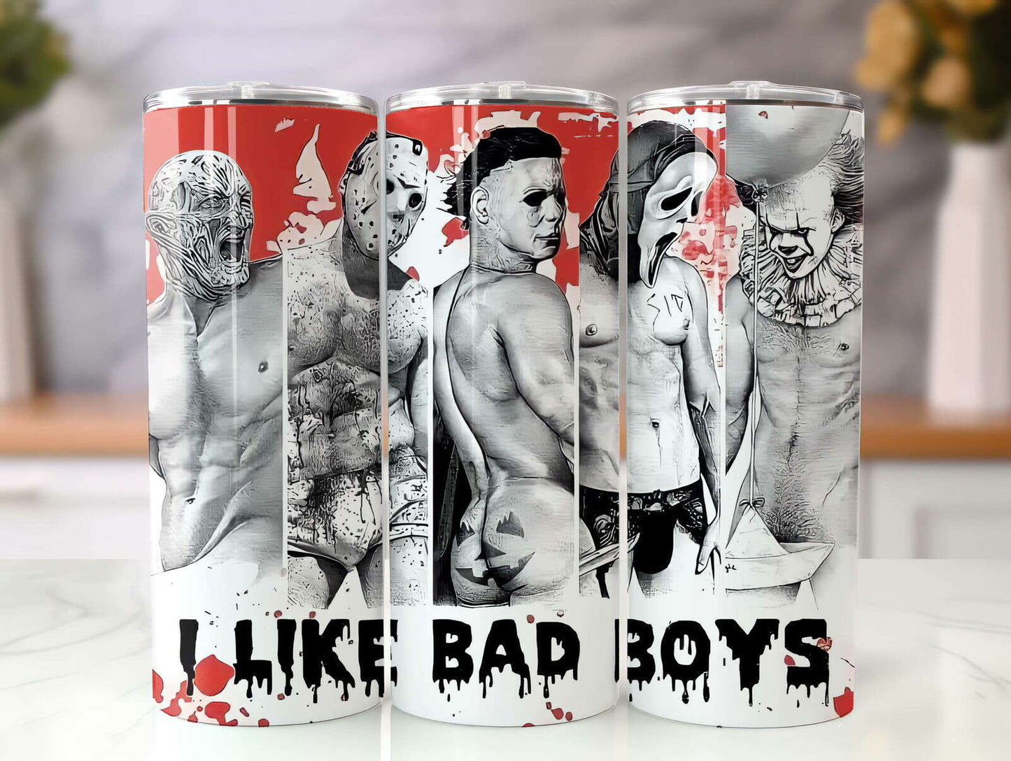 I Like Bad Boys Tumbler wrap Designs Friends Digital Download Sublimation
