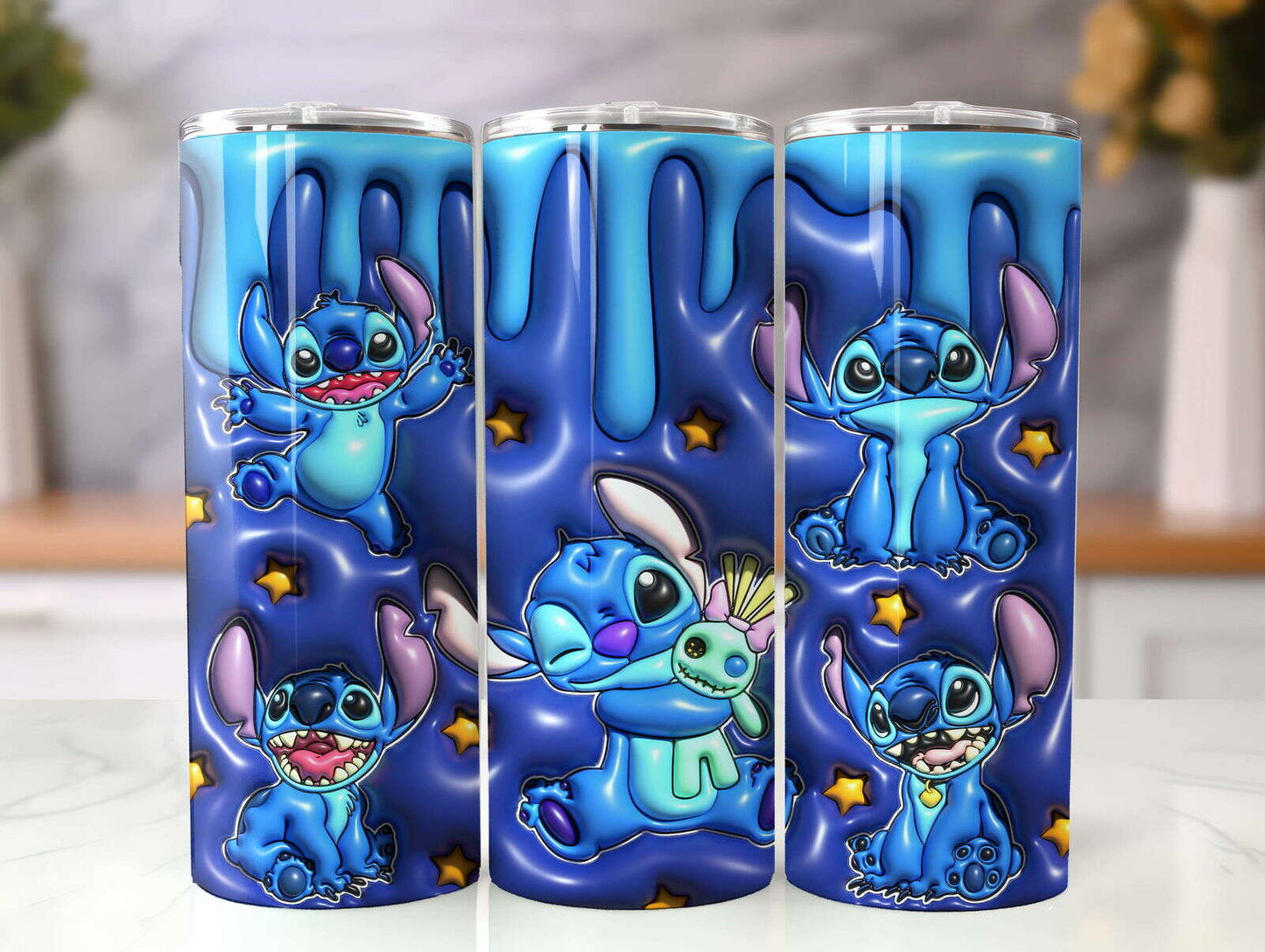 Inflated ST Tumbler Design Png 3D Tumbler Wraps 20oz Skinny Sublimation 2