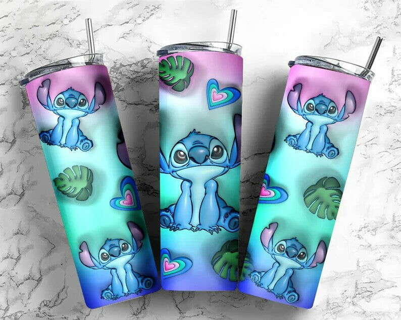 Inflated ST Tumbler Design Png 3D Tumbler Wraps 20oz Skinny Sublimation 6