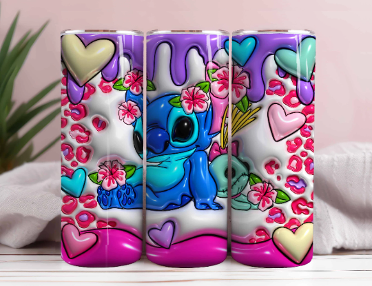 Inflated ST Tumbler Design Png 3D Tumbler Wraps 20oz Skinny Sublimation 8