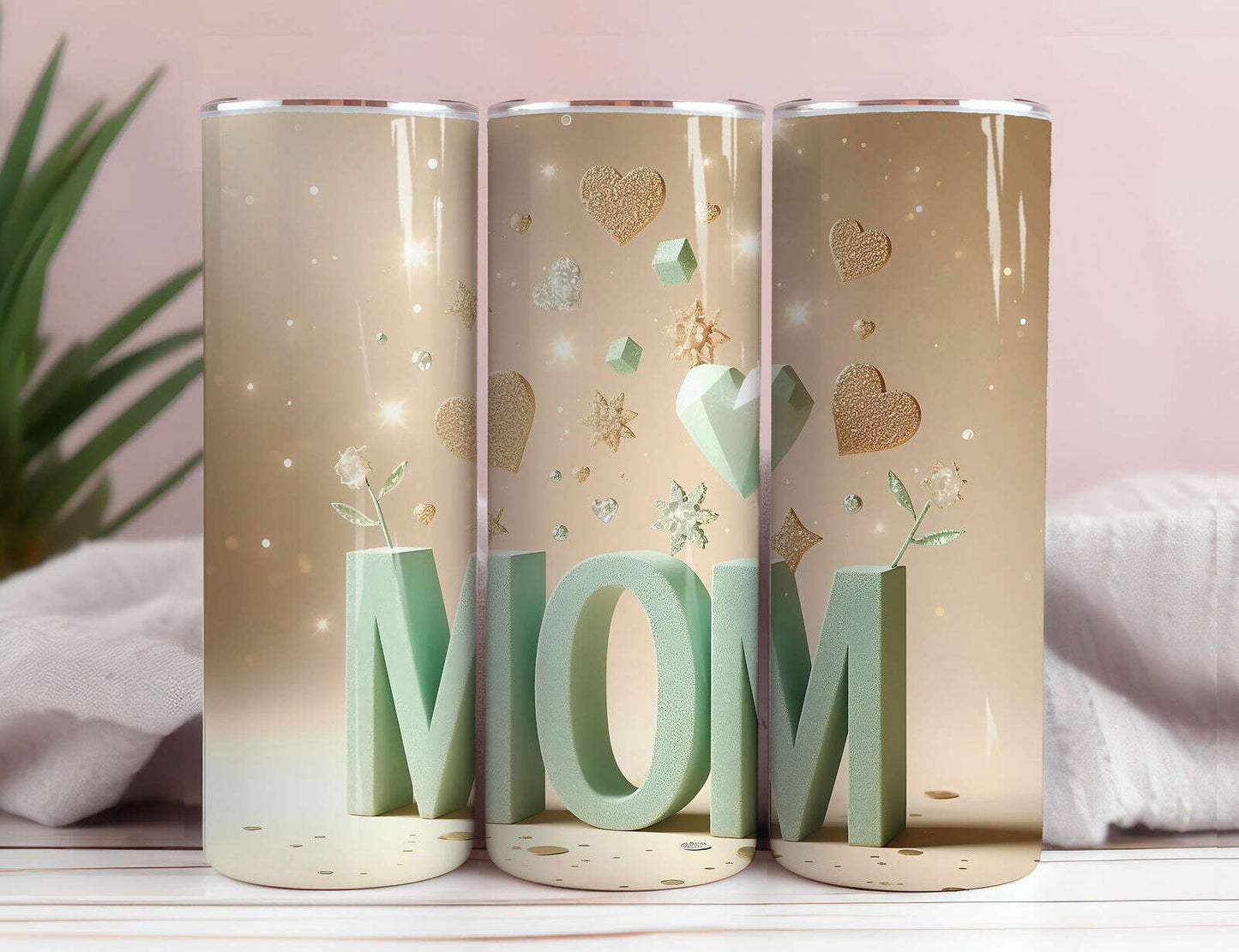 LOVE MOM 20oz Skinny Tumbler Wrap 6