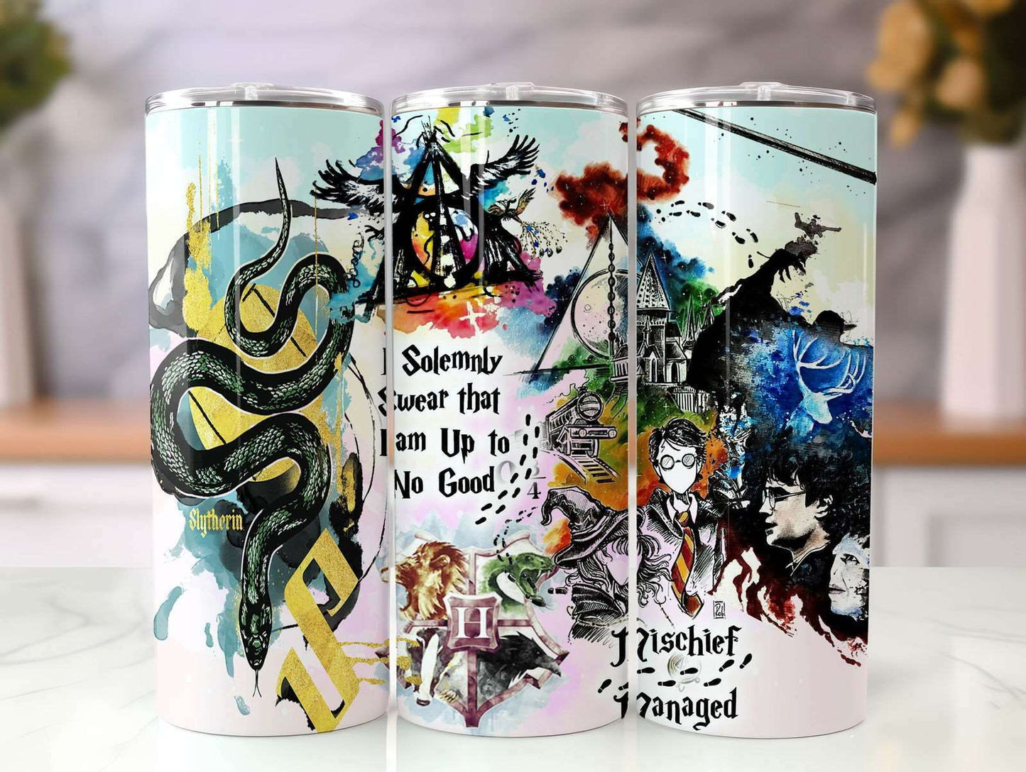 Magic 20oz Tumbler Wrap PNG, HP Skinny Tumbler Sublimation, Magic Tumbler Png