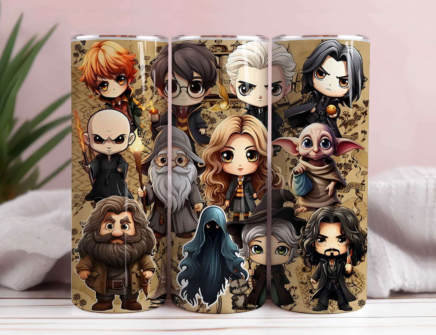Magic 20oz Tumbler Wrap PNG, HP Skinny Tumbler Sublimation, Magic Tumbler Png