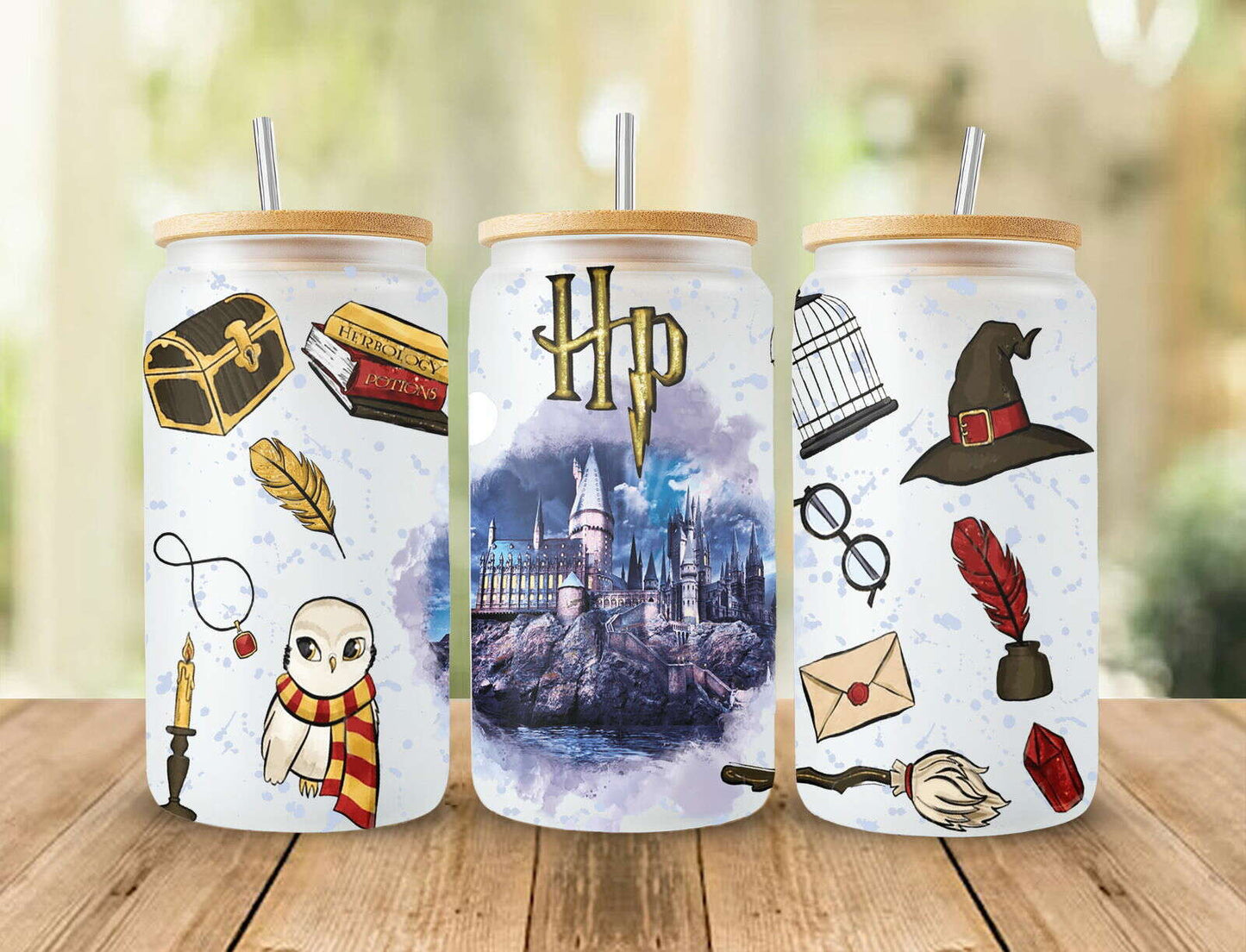Magic HP 16oz Glass png, Libbey png, Libbey Glass PNG, Full Wrap Png