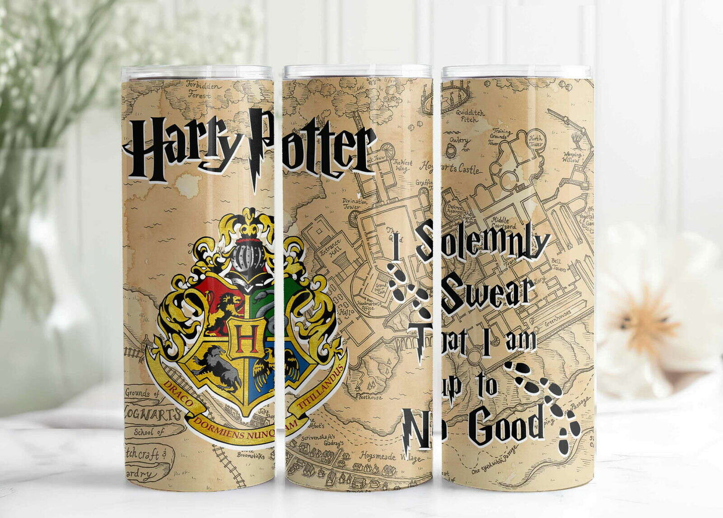 Magic HP Map Tumbler Wrap HP Tumbler Wrap PNG Instant Download